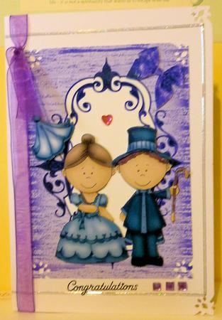 Vintage Kids in Ornate Frame by Diane Tune