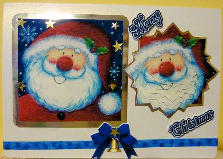Santa Star Pyramid by Diane Tune
