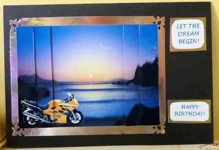 Suzuki Motorbike - Biker Dream - Night Rider Fantasy by Diane Tune