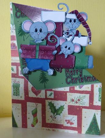 Mice at Christmas 2 by Diane Tune