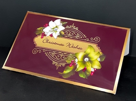 Festive Florals - Christmas Money Gift Envelope by Diane  Vermeer