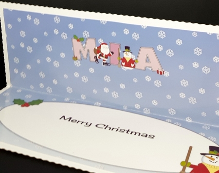Santa & Snowman MIA large dl insert by Diane  Vermeer