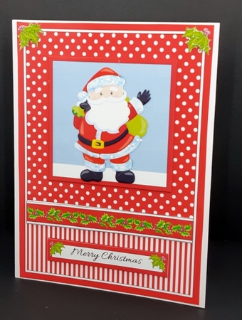 Cute Santa Topper (Card Two) by Diane  Vermeer