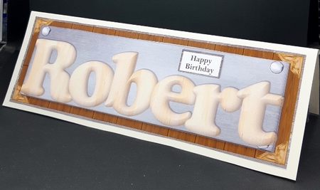 WOOD MALE NAMES - ROBERT by Diane  Vermeer