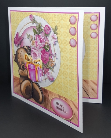 Mini Kit Cute Birthday Girl   Teddie by Diane  Vermeer