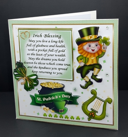 St Patricks day blessing 3 by Diane  Vermeer