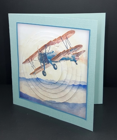 Vintage Plane Circle Stacker & Embellishments by Diane  Vermeer