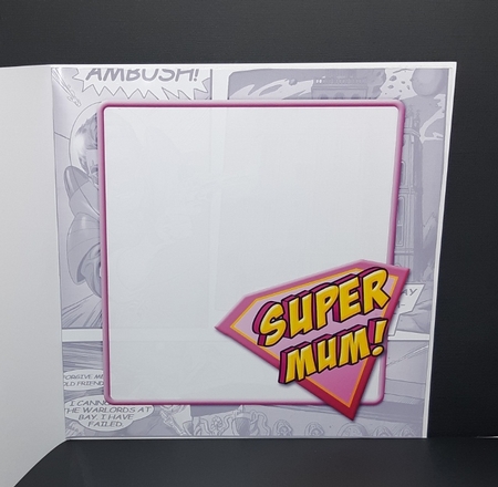 Supermum Logo 8x8 Quick Card Insert by Diane  Vermeer