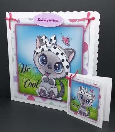 6, 6, Cool Animal Card Fronts by Diane  Vermeer