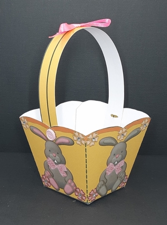 EASTER BASKET 1 - RABBITS by Diane  Vermeer