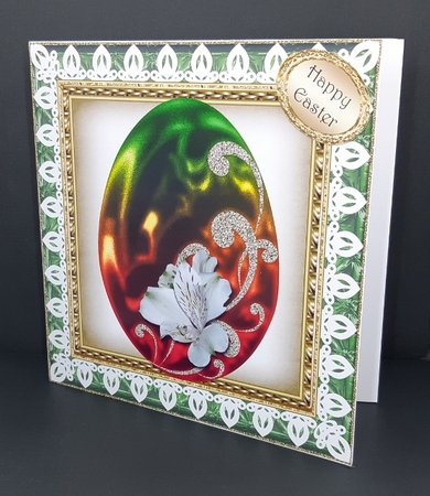 Square Topper With Easter Egg 2 by Diane  Vermeer
