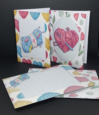 Crafty Friends Notelet Set 3 by Diane  Vermeer