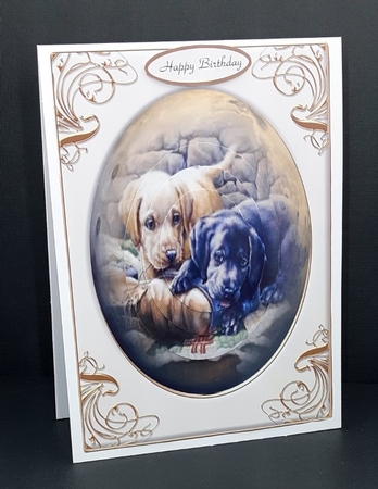 Puppy Friends by Diane  Vermeer