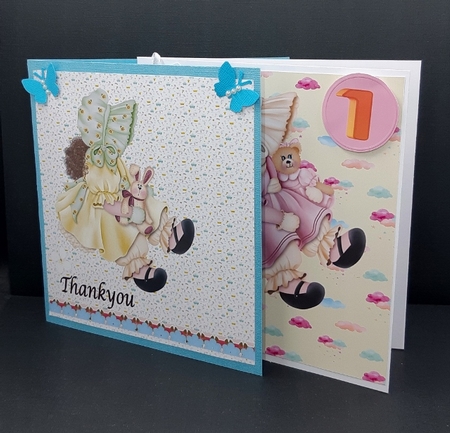 6x6  Birthday and a Thankyou Toppper. by Diane  Vermeer
