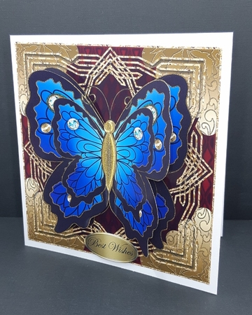 Gorgeous Butterfly Square Topper by Diane  Vermeer