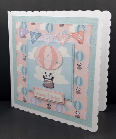 Pandas First Birthday 6 Inch Topper by Diane  Vermeer