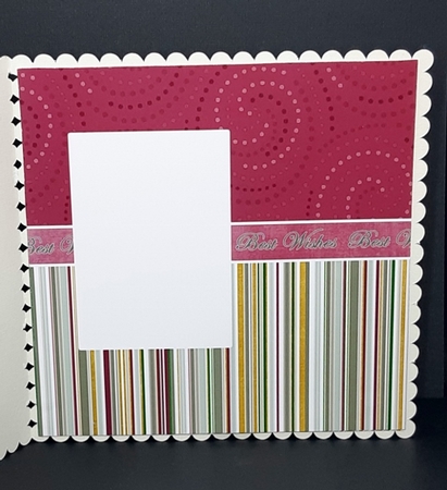 Strawberry Tulip Best Wishes Matching 6inch Split Topper Insert Panel by Diane  Vermeer