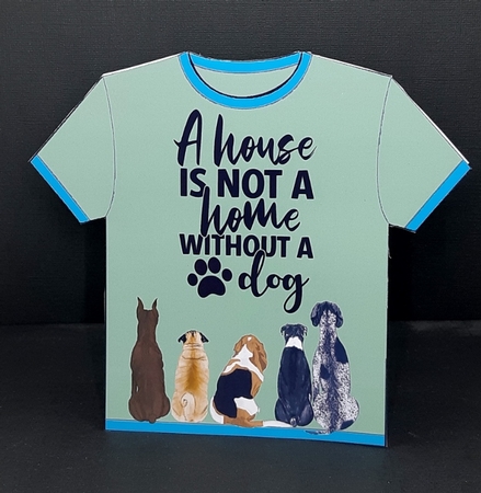 TEE SHIRT CARD - DOGS 1 by Diane  Vermeer