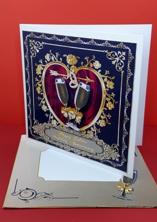 Golden Wedding Wishes by Diane  Vermeer
