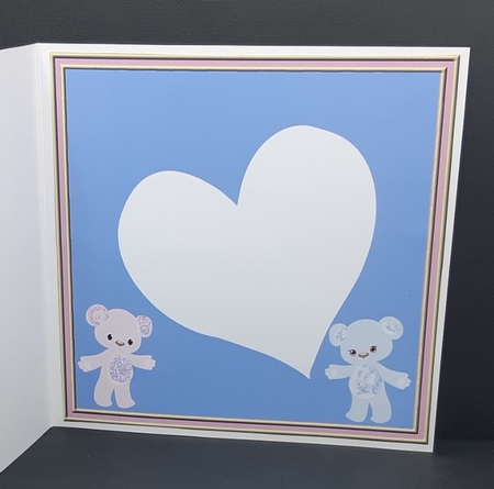 WORD HEART - NEW BABY - INSERT by Diane  Vermeer