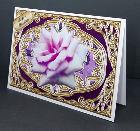 All Fancy Card Front with Rose Topper 4 by Diane  Vermeer