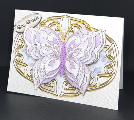 Shaped Topper With Beautiful Butterfly 4 by Diane  Vermeer