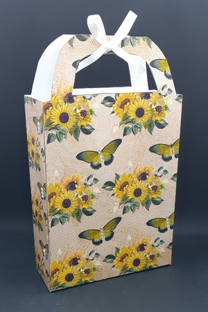 Vintage sunflower gift bag 2 by Diane  Vermeer