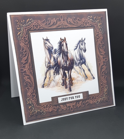 Three Horses Topper by Diane  Vermeer
