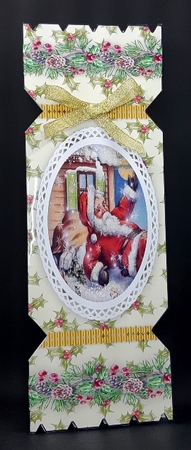 D.L ,Lovely Christmas Cracker card 4 by Diane  Vermeer