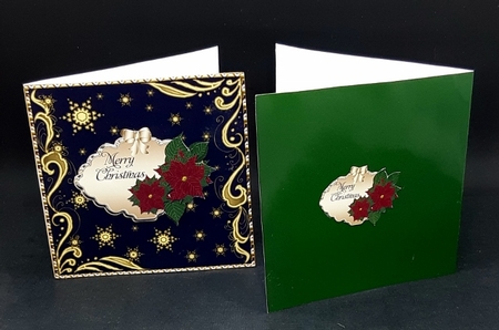 Merry Christmas & Seasons Greetings Cut and Fold Cards Set 2 by Diane  Vermeer