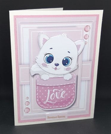 A5, Kittys Love Pocket by Diane  Vermeer