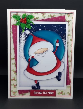 A5 Gorgeous Jolly Santa by Diane  Vermeer
