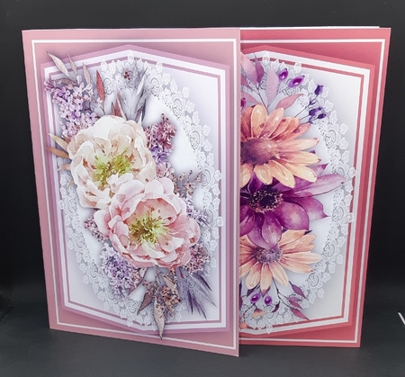 6,, Beautiful Print and Fold A5  Cards  by Diane  Vermeer