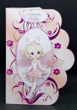 Fairy Scallope Curve Card by Diane  Vermeer