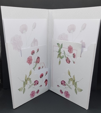 Vintage China Rose Bumper Stationery Set with Folder by Diane  Vermeer
