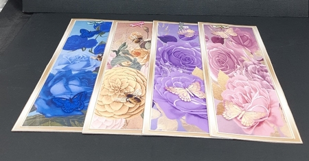 Flowers and Butterflies Bookmarks by Diane  Vermeer