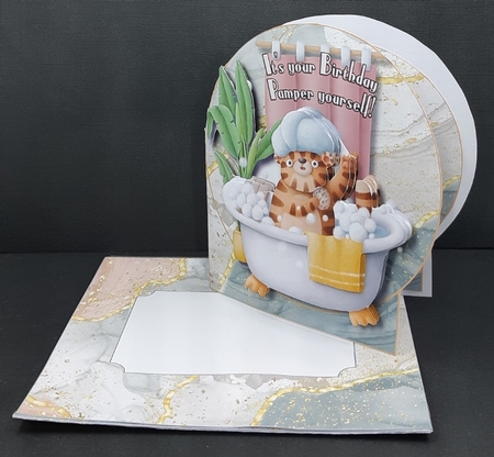 Pamper Yourself - Cut & Fold Card  by Diane  Vermeer