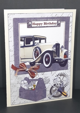 Dad and his car by Diane  Vermeer