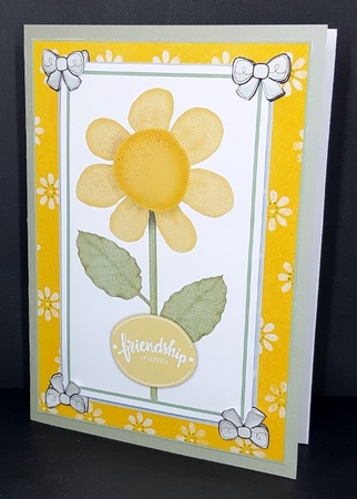 Sunflower Card Front  by Diane  Vermeer