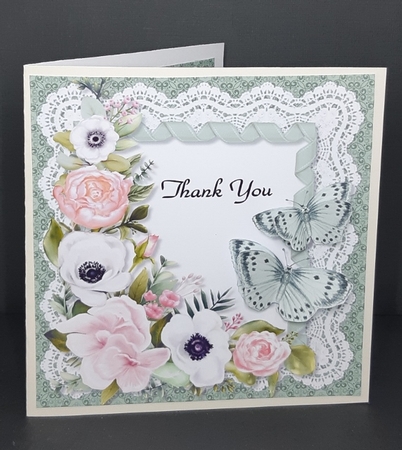 Roses & Butterflies Topper & Insert 3 by Diane  Vermeer