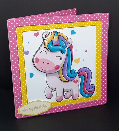 Cute Unicorn 7x7 by Diane  Vermeer