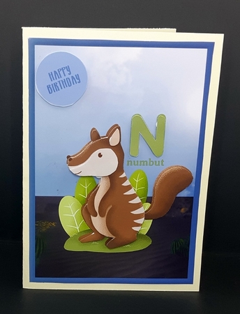 N Is For Numbut Card Front by Diane  Vermeer