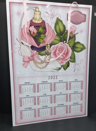 Perfume and Flowers Lady Calender by Diane  Vermeer