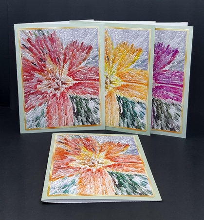 Artistic Stylized Lily Toppers Set by Diane  Vermeer