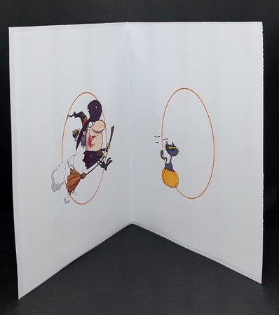 Flying with the big girls Halloween insert by Diane  Vermeer
