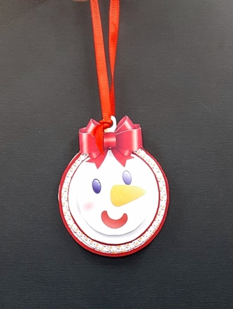 Santa Ornament  by Diane  Vermeer