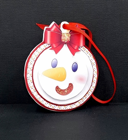 Santa Ornament  by Diane  Vermeer