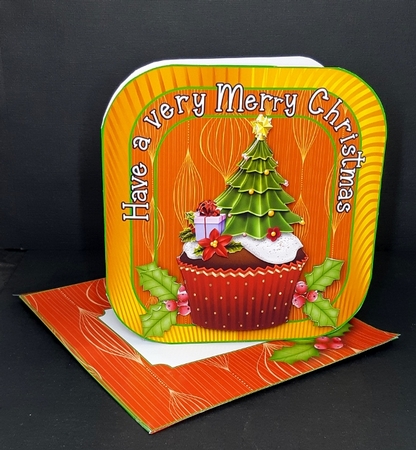 Christmas Cake - Cut and Fold Card by Diane  Vermeer