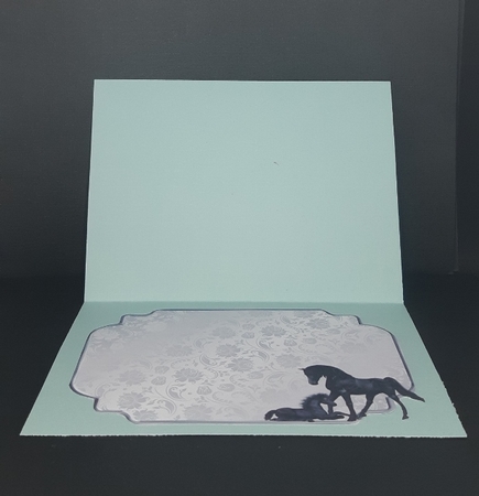 Matching insert sheet for the design sheet - The Black Horse by Diane  Vermeer