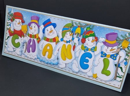 SNOWMEN NAMES LARGE DL - CHANEL by Diane  Vermeer